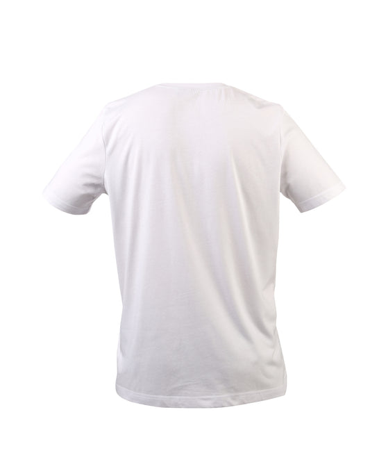 Cotton Plain round neck white Tshirts