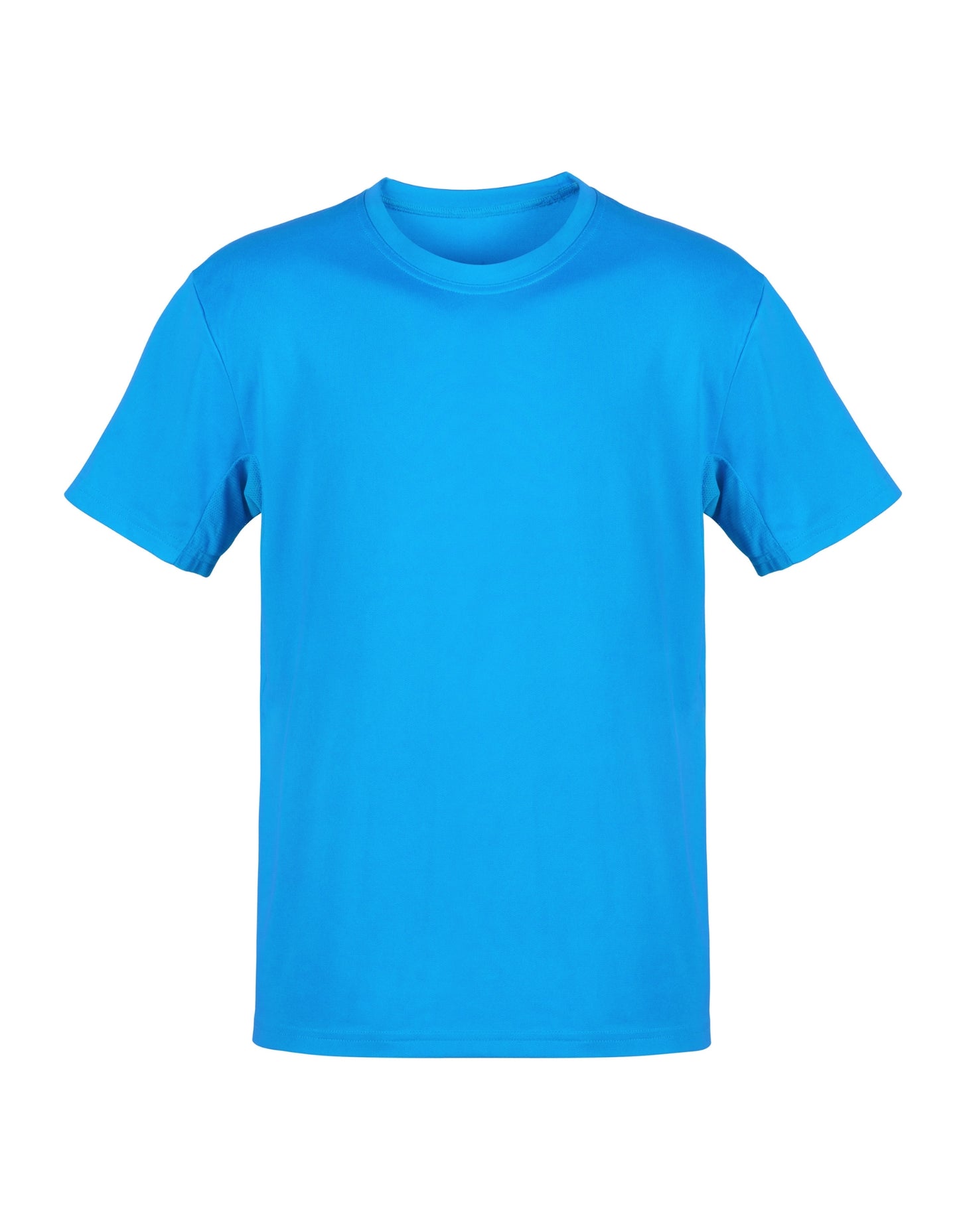 Cotton Plain round neck royal blue Tshirts