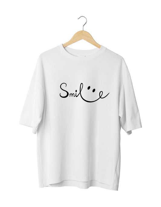 Smiling my way through life's adventures||Oversized T-shirt