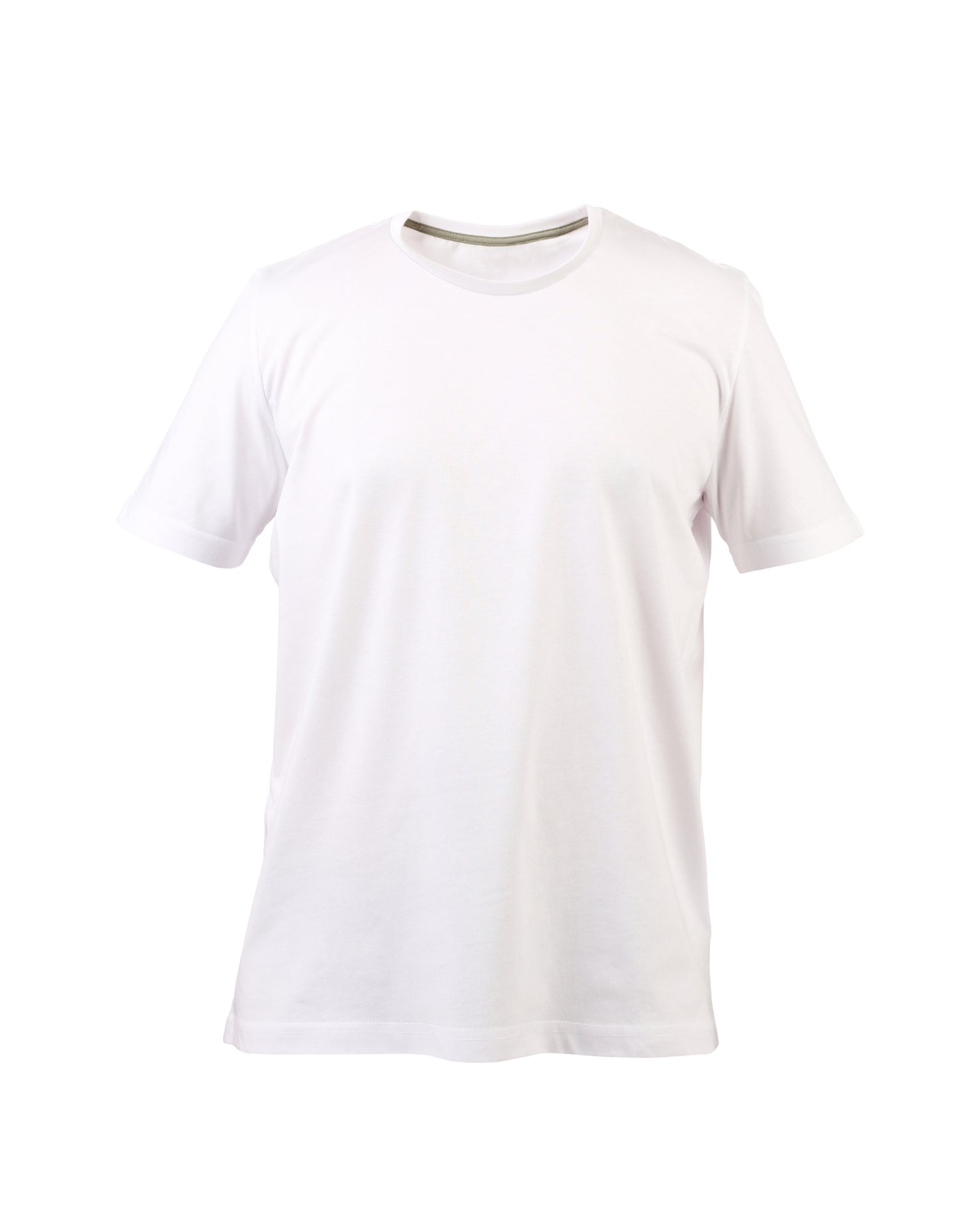 Cotton Plain round neck white Tshirts