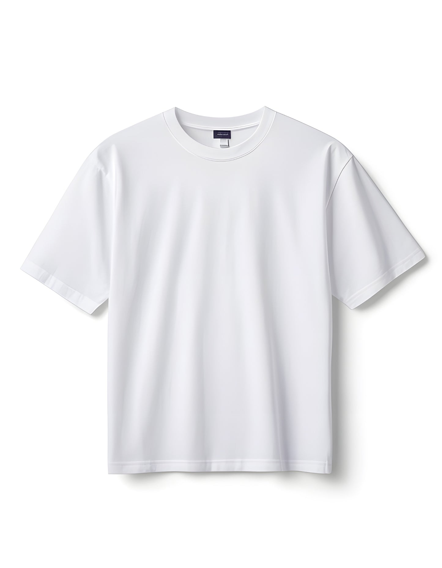 Oversized plain cotton white t-shirt