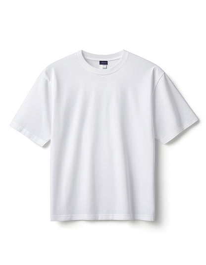 Oversized plain cotton white t-shirt