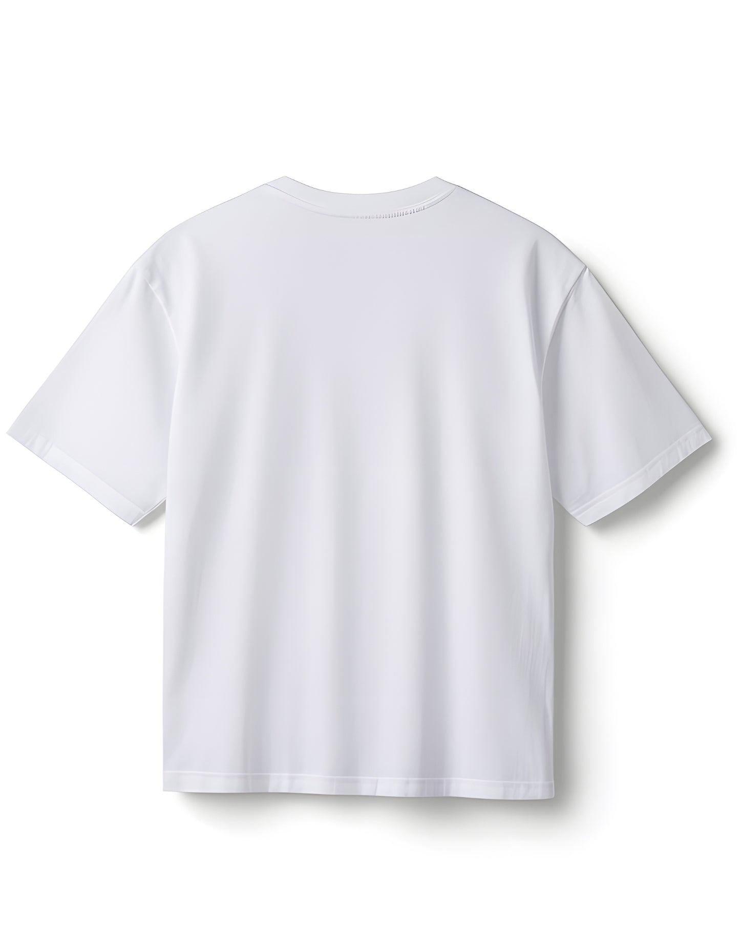 Oversized plain cotton white t-shirt