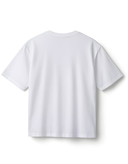 Oversized plain cotton white t-shirt
