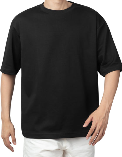 Oversized plain cotton white t-shirt