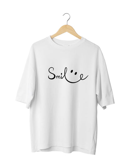 Smiling my way through life's adventures||Oversized T-shirt